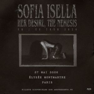 Sofia Isella en concert Elysée Montmartre en mai 2026
