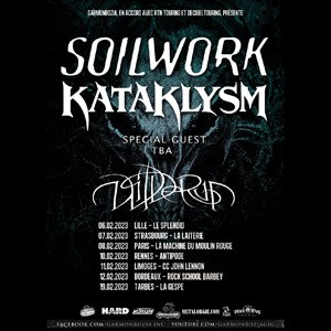 Soilwork / Kataklysm + Wilderun La Machine du Moulin Rouge - Paris mercredi 8 février 2023