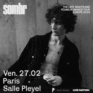 Sombr en concert Salle Pleyel le 27 février 2026