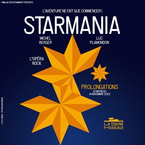 Starmania La Seine Musicale - Boulogne-Billancourt du 14 nov. 2023 au 28 jan. 2024