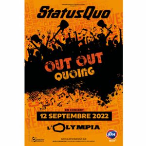 Status Quo en concert à L'Olympia en septembre 2022