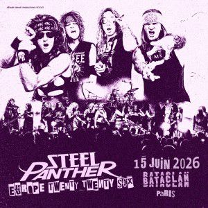 Steel Panther en concert Le Bataclan en juin 2026