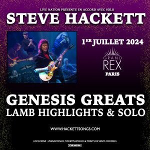 Steve Hackett en concert au Grand Rex en juillet 2024