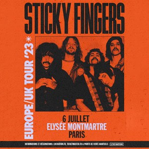 Sticky Fingers en concert à l'Elysée Montmartre en 2023