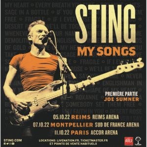 Sting en concert à l'Accor Arena en octobre 2022