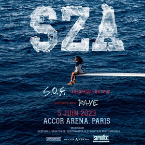 SZA en concert à l'Accor Arena en juin 2023
