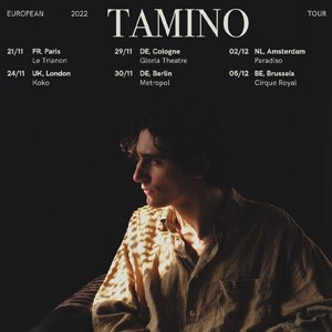 Tamino en concert au Trianon en novembre 2022