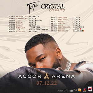 Tayc en concert à l'Accor Arena en décembre 2022