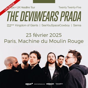 The Devil Wears Prada en concert à La Machine du Moulin Rouge