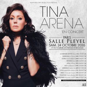 Tina Arena à Paris - Salle Pleyel, le 24 octobre 2026