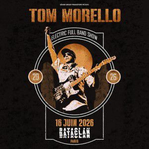 Tom Morello en concert Le Bataclan en juin 2026