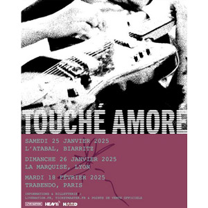 Touché Amoré en concert au Trabendo en février 2025