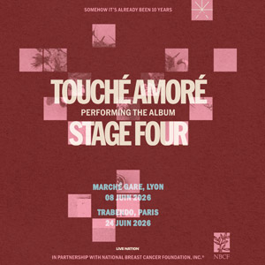 Touché Amoré en concert Le Trabendo en juin 2026