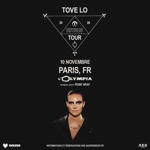 Tove Lo Concert L'Olympia Paris 2026