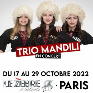 Trio Mandili en concert au Zebre de Belleville en octobre 2022