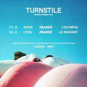 Turnstile en concert à L'Olympia en juin 2024