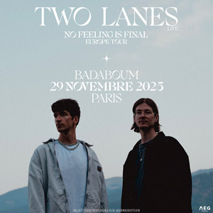 Two Lanes en concert Badaboum le 29 novembre 2025