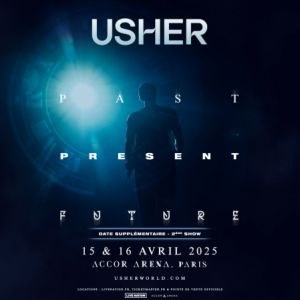 Usher en concert à l'Accor Arena en 2025