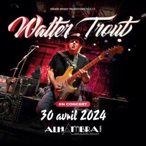 Walter Trout en concert à l'Alhambra en avril 2024