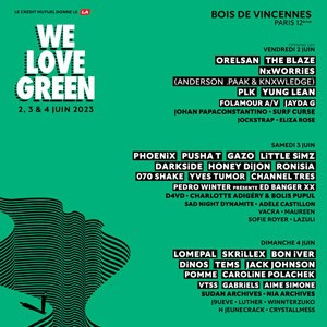 We Love Green Bois de Vincennes - Paris du 02 au 04 juin 2023