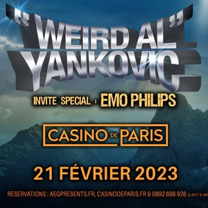 Weird Al Yankovic en concert au Casino de Paris en 2023