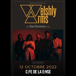 Welshly Arms en concert au Café de la Danse en 2022