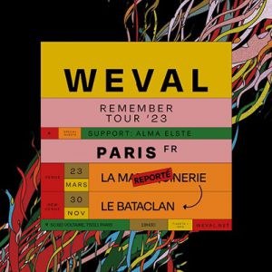 Weval en concert au Bataclan en mars 2023