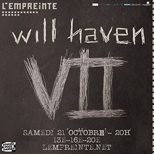 Will Haven en concert à L'Empreinte le 21 octobre 2023