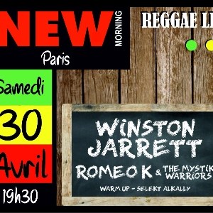Billets Winston Jarrett + Romeo K & The Mystik Warriors New Morning - Paris le 30/04/2022