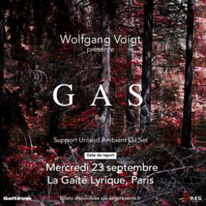 Wolfgang Voigt Presents Gas Live La Gaite Lyrique Paris 2026
