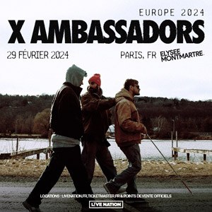 X Ambassadors en concert à l'Elysée Montmartre en février 2024