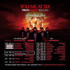 You Me At Six et The Hunna en concert au Trabendo en 2023