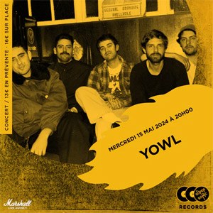 Yowl en concert au Supersonic Records en mai 2024