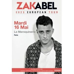 Billets Zak Abel La Maroquinerie - Paris mardi 16 mai 2023
