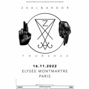 Zeal & Ardor en concert à l'Elysée Montmartre en 2022