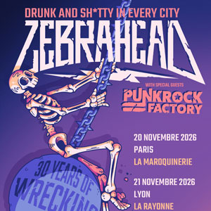 Zebrahead en concert La Maroquinerie en novembre 2026