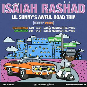 Isaiah Rashad en concert Elysée Montmartre Paris en 2027