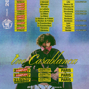 Ino Casablanca à Paris : concert, date et billets