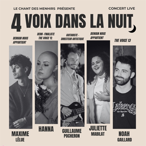 4 Voix dans la Nuit à Paris : concert, date et billets