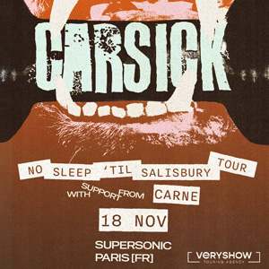 Carsick + Carne + Bye Bye Baïne à Paris : concert, date et billets