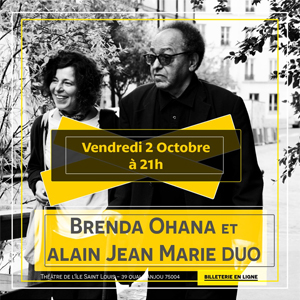 Duo Brenda Ohana et Alain Jean-Marie à Paris : concert, date et billets