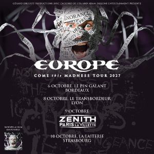 Europe à Paris : concert, date et billets