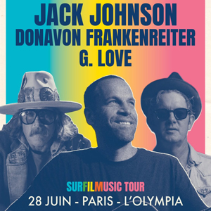 Jack Johnson en concert L'Olympia Paris en 2027 Jack Johnson à Paris : concert, date et billets