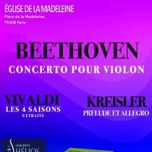 Les 4 Saisons de Vivaldi Extraits /Prélude et Allegro de Kreis à Paris : concert, date et billets