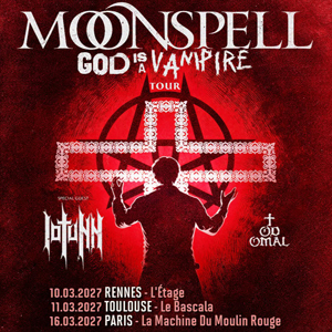 Moonspell + Iotunn + Todomal à Paris : concert, date et billets
