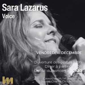 Sara Lazarus en concert à Le M. Musée du Vin Paris