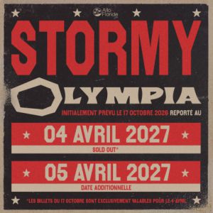 Stormy à Paris : concert, date et billets
